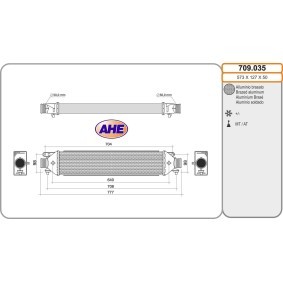 Köp Intercooler av AHE 709.035 till det låga priset 1601,88 kr