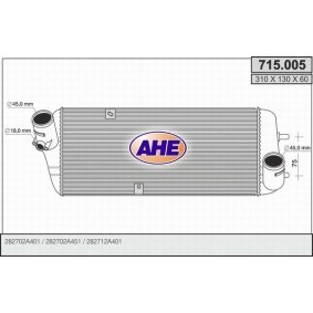 Köp Intercooler av AHE 715.005 till det låga priset 2611,15 kr