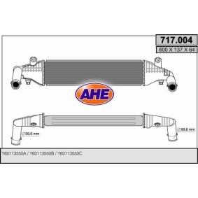 Köp Intercooler av AHE 717.004 till det låga priset 2455,69 kr