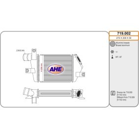 Achetez des Intercooler AHE 719.002 à prix pour 285,57 €