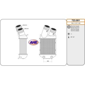 Köp Intercooler av AHE 723.001 till det låga priset 1651,00 kr