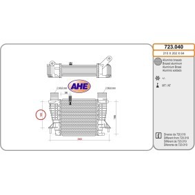 Achetez des Intercooler AHE 723.040 à prix pour 164,27 €
