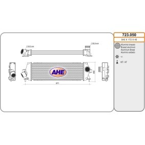 Achetez des Intercooler AHE 723.050 à prix pour 160,79 €