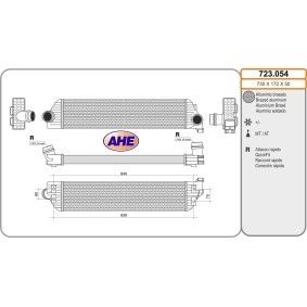 Kjøp Intercooler av AHE 723.054 til den lave prisen 2313,23 NOK