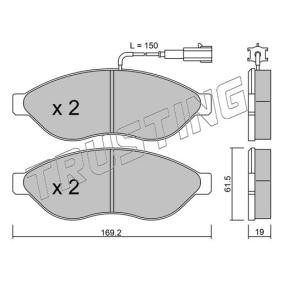 Achetez des Plaquettes de frein TRUSTING 724.1 à prix pour 80,43 €