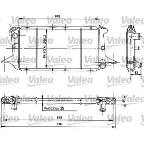 Kjøp Radiator, motorkjøling av VALEO 730051 til den lave prisen 2735,52 NOK