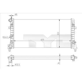 Kjøp Radiator, motorkjøling av TYC 737-0064-R til den lave prisen 1190,72 NOK