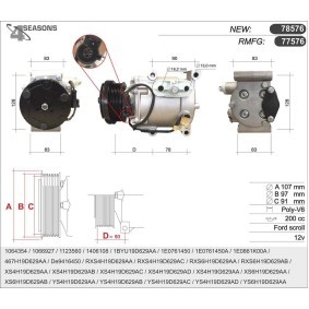 Compre Compressor, ar condicionado da AHE 77576 a um preço baixo por 388,12 €