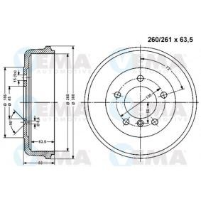 Comprar Tambor de freno de VEMA 800849 a bajo precio de 42,92 €