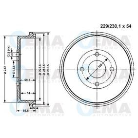 Bremstrommel 801162 von VEMA günstig für 54,40 € online kaufen