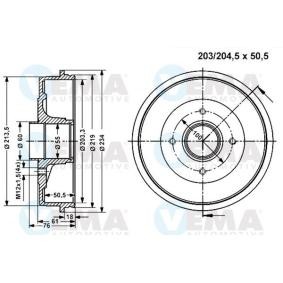 Bremstrommel für NISSAN von VEMA