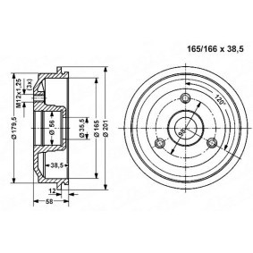 Bremstrommel 801285 von VEMA günstig für 46,87 € online kaufen