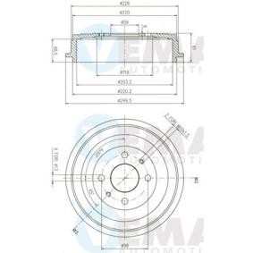 Bremstrommel 801499 von VEMA günstig für 61,98 € online kaufen