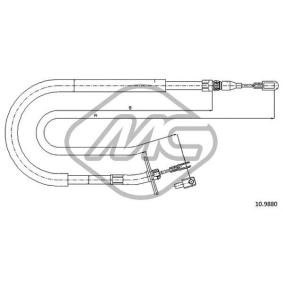 Comprar Cable de freno de mano de Metalcaucho 80968 a bajo precio de 31,24 €