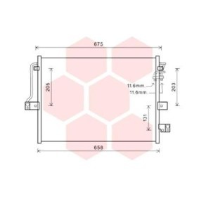 Achetez des Condenseur, climatisation VAN WEZEL 81005118 à prix pour 613,61 €