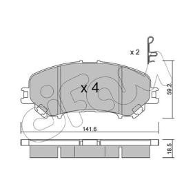 Bremsbeläge 822-1010-0 von CIFAM günstig für 71,93 € online kaufen