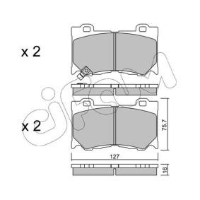 Achetez des Plaquettes de frein CIFAM 822-1029-0 à prix pour 43,71 €