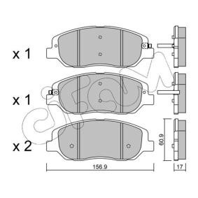 Achetez des Plaquettes de frein CIFAM 822-1031-0 à prix pour 49,21 €
