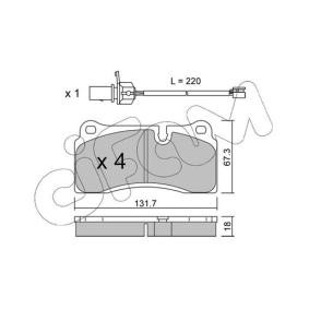 Acquista Kit pastiglie freni da CIFAM 822-1044-0 a buon mercato per soli 75,72 €