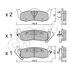 Achetez des Plaquettes de frein CIFAM 822-1047-0 à prix pour 40,29 €