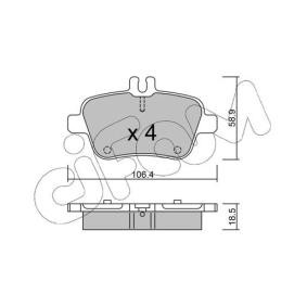 Acquista Kit pastiglie freni da CIFAM 822-966-0 a buon mercato per soli 78,82 €