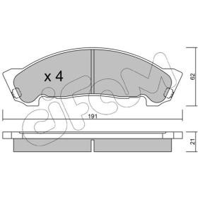 Compre Pastilhas de travão da CIFAM 822-972-0 a um preço baixo por 48,95 €