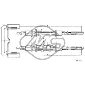 Handbremsseil für OPEL von Metalcaucho