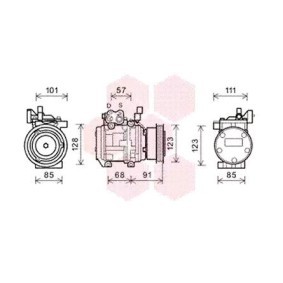 Acquista Compressore aria condizionata da VAN WEZEL 8300K145 a buon mercato per soli 458,47 €