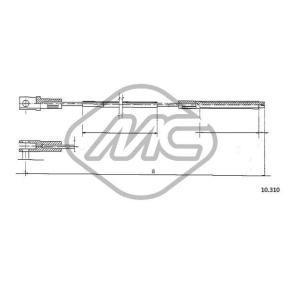 Kupplungsseil für VW von Metalcaucho