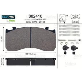 Compre Pastilhas de travão da VALEO 882410 a um preço baixo por 158,66 €