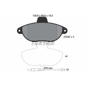 Acquista Kit dischi e pastiglie da TEXTAR 89004700 a buon mercato per soli 480,19 €