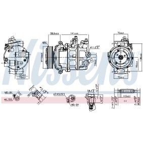 Compre Compressor, ar condicionado da NISSENS 890608 a um preço baixo por 346,65 €
