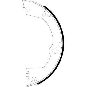 Bremsbackensatz, Feststellbremse 8DA 355 051-231