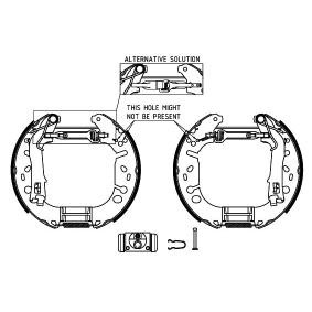 Bremsensatz, Trommelbremse 8DB 355 005-131