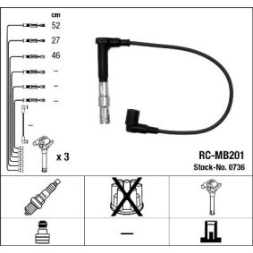 Zündleitungssatz 0736 von NGK günstig für 72,32 € online kaufen