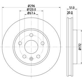 Comprar Disco de freno de HELLA 8DD 355 116-031 a bajo precio de 51,67 €