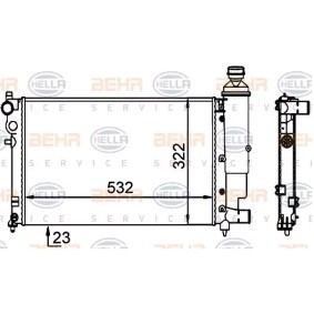 Achetez des Radiateur du moteur HELLA 8MK 376 701-694 à prix pour 84,86 €