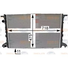 Achetez des Radiateur du moteur HELLA 8MK 376 990-011 à prix pour 145,01 €