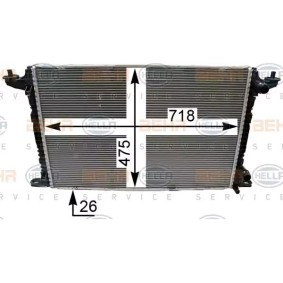Achetez des Radiateur du moteur HELLA 8MK 376 990-031 à prix pour 172,29 €