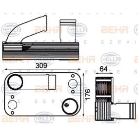 Ölkühler für RENAULT TRUCKS von HELLA