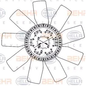 Lüfterrad, Motorkühlung von HELLA günstig für 182,20 €
