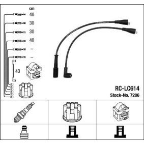 Acquista Kit cavi candele da NGK 7206 a buon mercato per soli 31,80 €