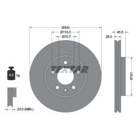 Acquista Disco freno da TEXTAR 92205605 a buon mercato per soli 74,72 €