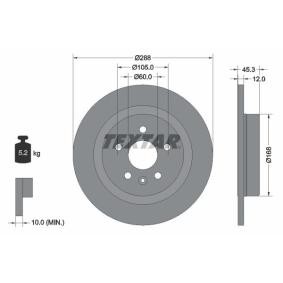 Bremsscheibe 92275203 von TEXTAR günstig für 65,49 € online kaufen