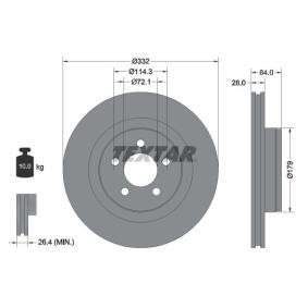 Bremsscheibe 92287303 von TEXTAR günstig für 165,29 € online kaufen