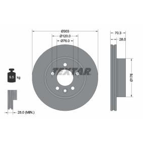 Bremsscheibe von TEXTAR 92288403