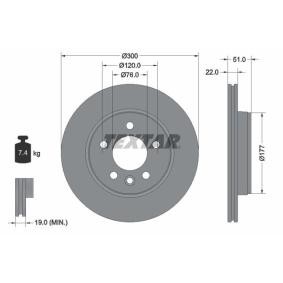 Bremsscheibe von TEXTAR 92288503