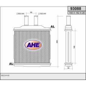 Compre Permutador de calor, aquecimento do habitáculo da AHE 93088 a um preço baixo por 53,45 €