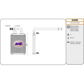 Achetez des Radiateur de chauffage AHE 93090 à prix pour 70,72 €