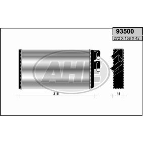 Achetez des Radiateur de chauffage AHE 93500 à prix pour 22,78 €